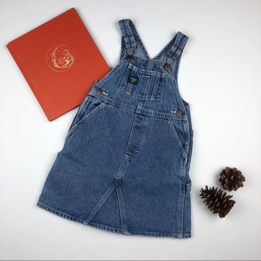 OshKosh B’gosh Girl’s 3T Denim Jean Overall Dress